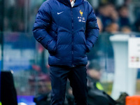 Didier Deschamps head coach of France yells during the UEFA Nations League 2024/25 League A Group 2 match between Italy and France at Stadio...