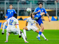 Sandro Tonali of Italy during the UEFA Nations League 2024/25 League A Group 2 match between Italy and France at Stadio Giuseppe Meazza on N...