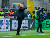 Luciano Spalletti head coach of Italy gestures during the UEFA Nations League 2024/25 League A Group 2 match between Italy and France at Sta...