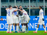 Players of France celebrates the victory at the end of the UEFA Nations League 2024/25 League A Group 2 match between Italy and France at St...