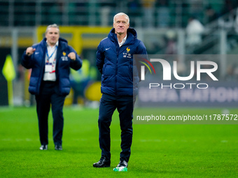 Didier Deschamps head coach of France looks on at the end of the UEFA Nations League 2024/25 League A Group 2 match between Italy and France...