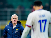 Didier Deschamps head coach of France looks on at the end of the UEFA Nations League 2024/25 League A Group 2 match between Italy and France...