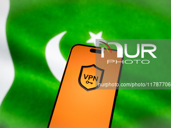 A VPN logo is seen in this illustration photo taken in Warsaw, Poland on 17 November, 2024. Pakistan's Council of Islamic Ideology (CII) has...