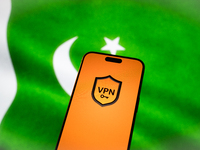 A VPN logo is seen in this illustration photo taken in Warsaw, Poland on 17 November, 2024. Pakistan's Council of Islamic Ideology (CII) has...