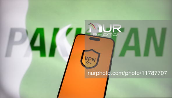 A VPN logo is seen in this illustration photo taken in Warsaw, Poland on 17 November, 2024. Pakistan's Council of Islamic Ideology (CII) has...