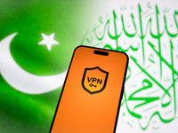 A VPN logo is seen in this illustration photo taken in Warsaw, Poland on 17 November, 2024. Pakistan's Council of Islamic Ideology (CII) has...