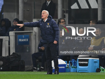 Head Coach Didier Claude Deschamps of France is present during the Group A2 - UEFA Nations League 2024 match between Italy and France at Giu...