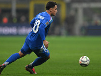 Giacomo Raspadori of Italy participates in the Group A2 - UEFA Nations League 2024 match between Italy and France in Milan, Italy, on Novemb...