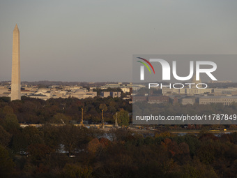 Panoramic view of Washington DC formally the District of Columbia and commonly known as Washington or D.C., the capital city and federal dis...