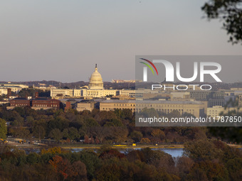 Panoramic view of Washington DC formally the District of Columbia and commonly known as Washington or D.C., the capital city and federal dis...