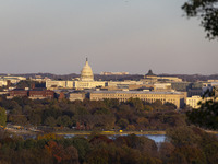 Panoramic view of Washington DC formally the District of Columbia and commonly known as Washington or D.C., the capital city and federal dis...