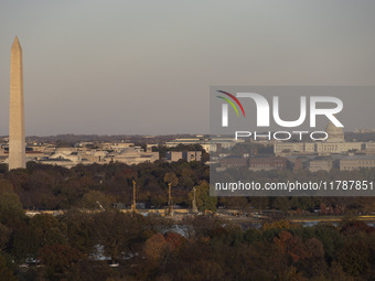 Panoramic view of Washington DC formally the District of Columbia and commonly known as Washington or D.C., the capital city and federal dis...