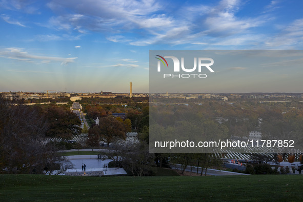 Panoramic view of Washington DC formally the District of Columbia and commonly known as Washington or D.C., the capital city and federal dis...