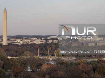 Panoramic view of Washington DC formally the District of Columbia and commonly known as Washington or D.C., the capital city and federal dis...