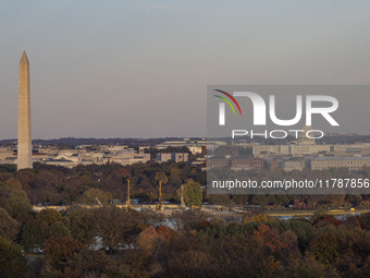 Panoramic view of Washington DC formally the District of Columbia and commonly known as Washington or D.C., the capital city and federal dis...