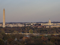 Panoramic view of Washington DC formally the District of Columbia and commonly known as Washington or D.C., the capital city and federal dis...