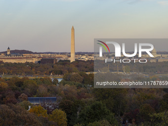 Panoramic view of Washington DC formally the District of Columbia and commonly known as Washington or D.C., the capital city and federal dis...