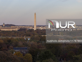 Panoramic view of Washington DC formally the District of Columbia and commonly known as Washington or D.C., the capital city and federal dis...