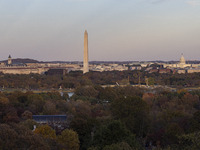 Panoramic view of Washington DC formally the District of Columbia and commonly known as Washington or D.C., the capital city and federal dis...