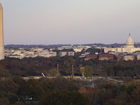 Panoramic view of Washington DC formally the District of Columbia and commonly known as Washington or D.C., the capital city and federal dis...