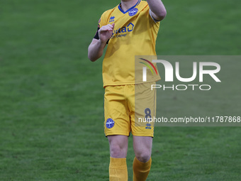 Jake Taylor of Eastleigh participates in the Vanarama National League match between Hartlepool United and Eastleigh at Victoria Park in Hart...