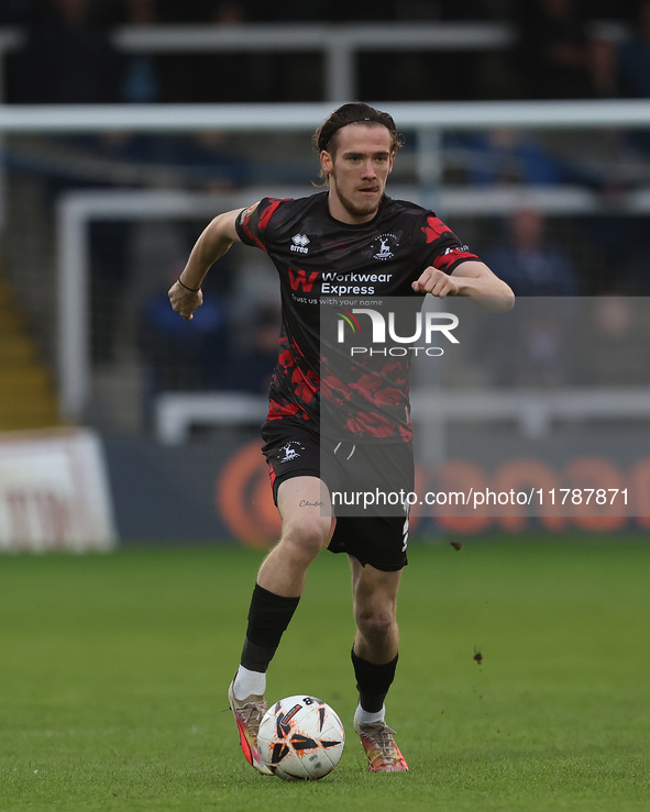 Daniel Dodds of Hartlepool United participates in the Vanarama National League match between Hartlepool United and Eastleigh at Victoria Par...