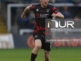 Daniel Dodds of Hartlepool United participates in the Vanarama National League match between Hartlepool United and Eastleigh at Victoria Par...