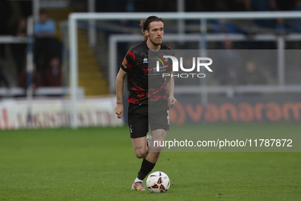 Daniel Dodds of Hartlepool United participates in the Vanarama National League match between Hartlepool United and Eastleigh at Victoria Par...