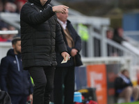 Jason Bristow is Eastleigh's first team coach during the Vanarama National League match between Hartlepool United and Eastleigh at Victoria...