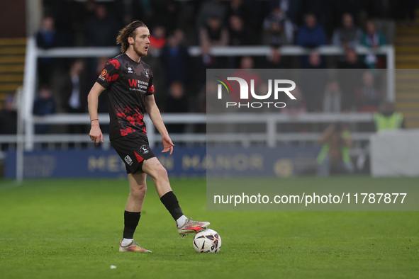 Daniel Dodds of Hartlepool United participates in the Vanarama National League match between Hartlepool United and Eastleigh at Victoria Par...