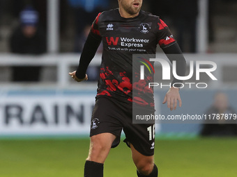 Nicky Featherstone plays during the Vanarama National League match between Hartlepool United and Eastleigh at Victoria Park in Hartlepool, U...