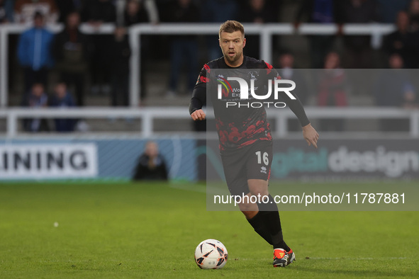 Nicky Featherstone plays during the Vanarama National League match between Hartlepool United and Eastleigh at Victoria Park in Hartlepool, U...