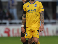 Chris Maguire of Eastleigh participates in the Vanarama National League match between Hartlepool United and Eastleigh at Victoria Park in Ha...