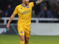 Jake Vokins of Eastleigh is in action during the Vanarama National League match between Hartlepool United and Eastleigh at Victoria Park in...