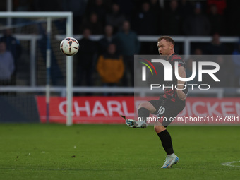 Adam Campbell of Hartlepool United plays during the Vanarama National League match between Hartlepool United and Eastleigh at Victoria Park...