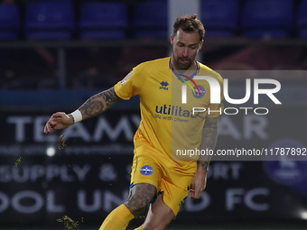 Chrois Maguire of Eastleigh is in action during the Vanarama National League match between Hartlepool United and Eastleigh at Victoria Park...