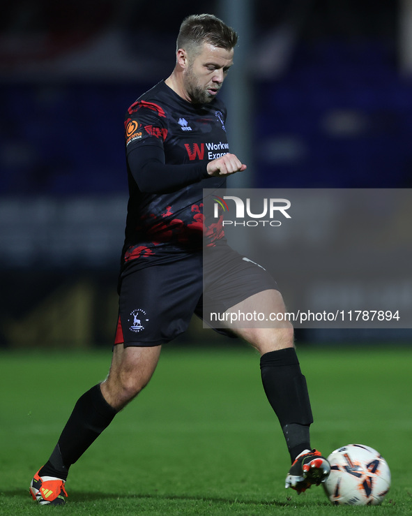 Nicky Featherstone plays during the Vanarama National League match between Hartlepool United and Eastleigh at Victoria Park in Hartlepool, U...