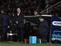 Hartlepool United manager Lennie Lawrence is present during the Vanarama National League match between Hartlepool United and Eastleigh at Vi...