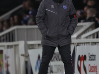 Eastleigh manager Kelvin Davis is present during the Vanarama National League match between Hartlepool United and Eastleigh at Victoria Park...