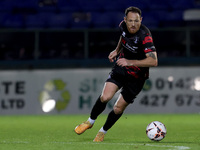 Tom Parkes of Hartlepool United plays during the Vanarama National League match between Hartlepool United and Eastleigh at Victoria Park in...