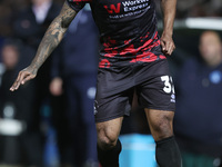 Kazenga LuaLua of Hartlepool United plays during the Vanarama National League match between Hartlepool United and Eastleigh at Victoria Park...