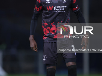 Mani Dieseruvwe of Hartlepool United is in action during the Vanarama National League match between Hartlepool United and Eastleigh at Victo...