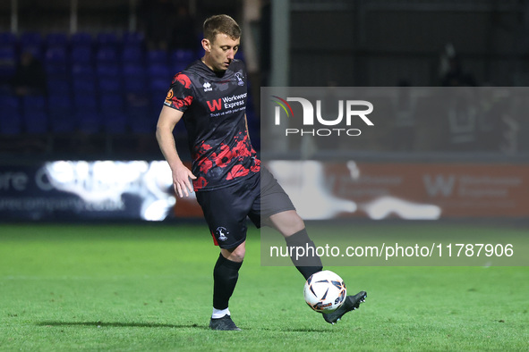 David Ferguson of Hartlepool United plays during the Vanarama National League match between Hartlepool United and Eastleigh at Victoria Park...