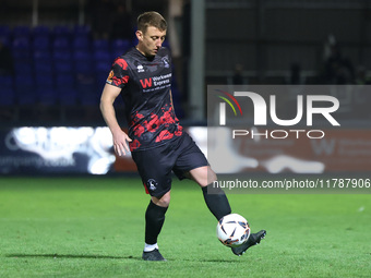 David Ferguson of Hartlepool United plays during the Vanarama National League match between Hartlepool United and Eastleigh at Victoria Park...