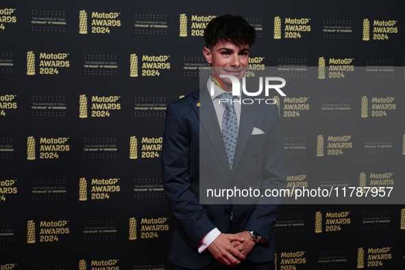 David Alonso (80) of Colombia and CFMoto Gaviota Aspar Team on the red carpet before the MotoGP Awards after the Motul Solidarity Grand Prix...