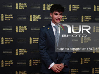 David Alonso (80) of Colombia and CFMoto Gaviota Aspar Team on the red carpet before the MotoGP Awards after the Motul Solidarity Grand Prix...