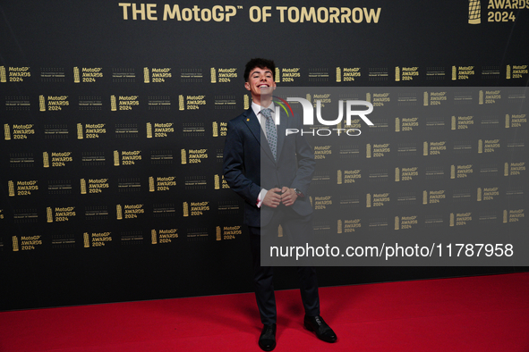 David Alonso (80) of Colombia and CFMoto Gaviota Aspar Team on the red carpet before the MotoGP Awards after the Motul Solidarity Grand Prix...