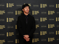 Ai Ogura (79) of Japan and Mt Helmets - Msi Boscoscuro on the red carpet before the MotoGP Awards after the Motul Solidarity Grand Prix of B...