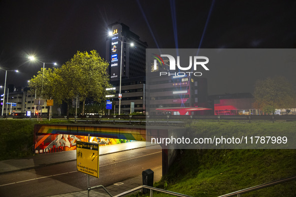 The GLOW light festival in the Dutch city of Eindhoven. GLOW is a light art festival, held annually every November, with art and design appl...