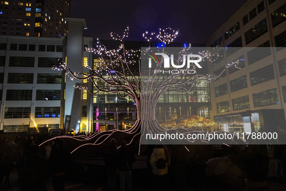 The GLOW light festival in the Dutch city of Eindhoven. GLOW is a light art festival, held annually every November, with art and design appl...